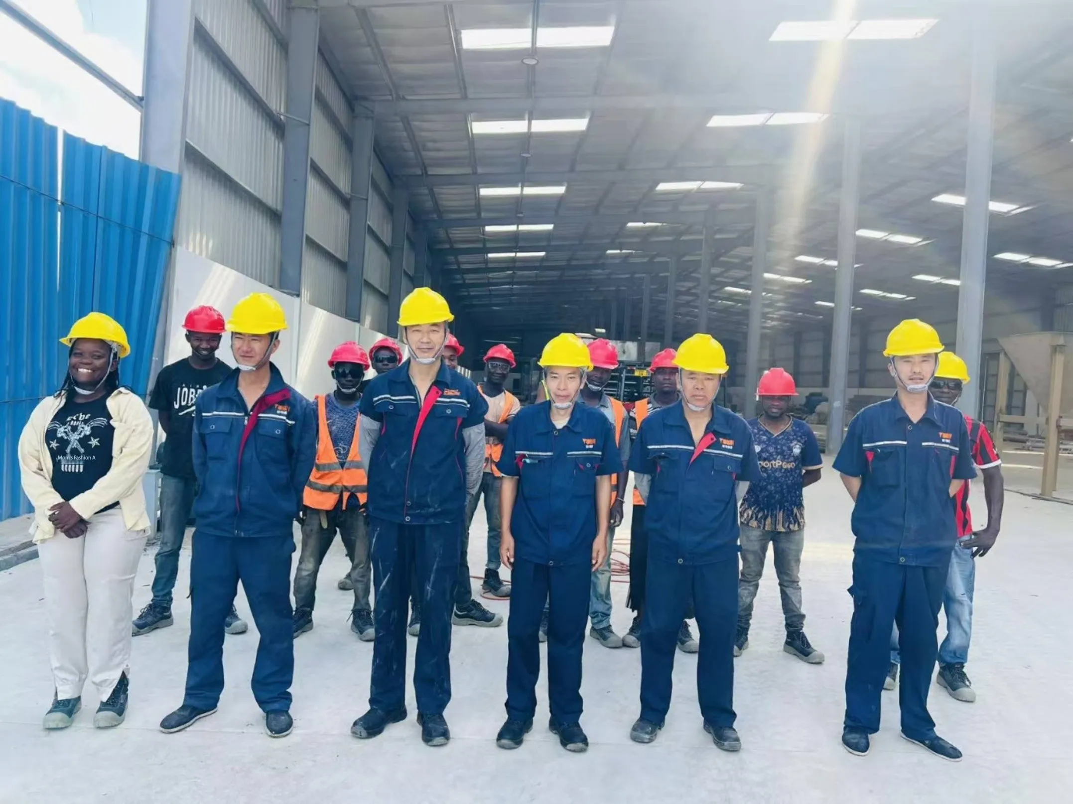 YURUI engineering team at overseas project site